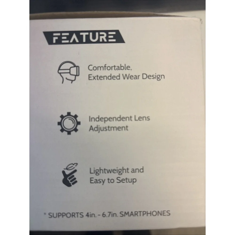 Smartphone Compatible VR Headset Supports Multiple Phones New In Open Box Fun